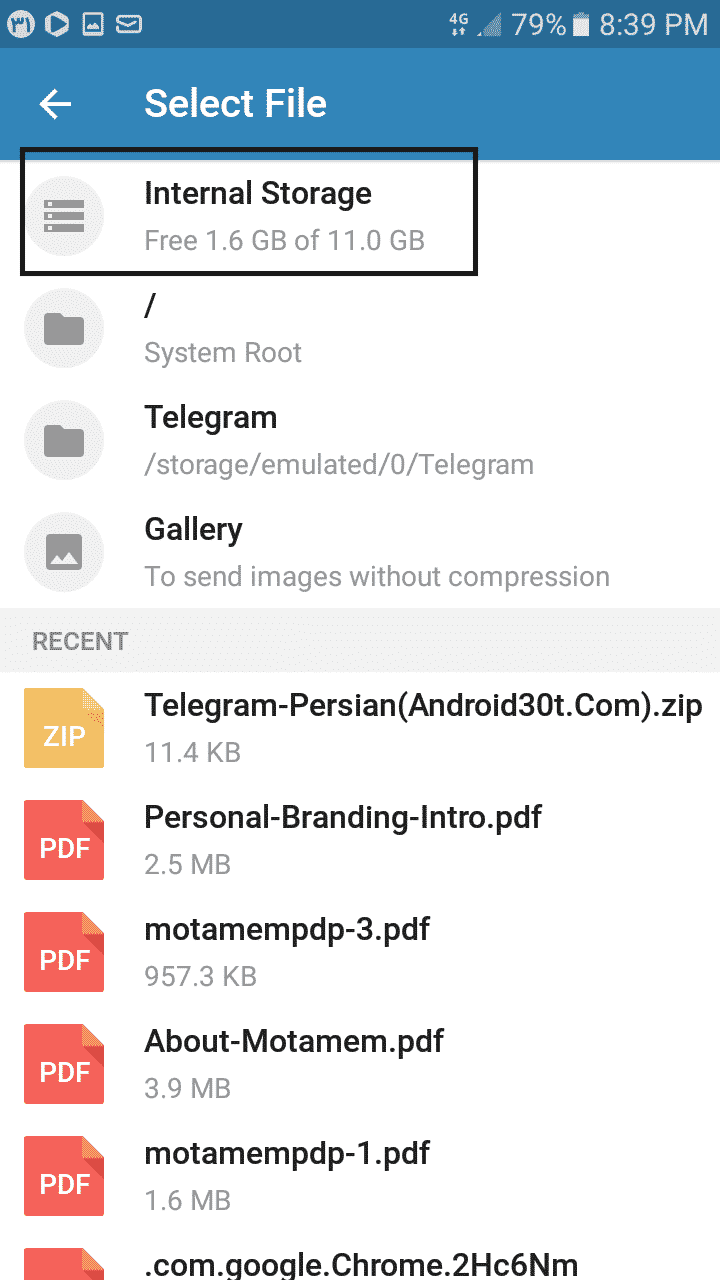 فارسی کردن تلگرام